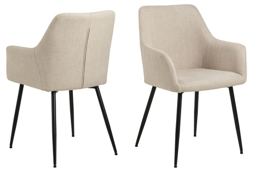 Actona Krzesło z Podłokietnikiem Lizzy Beżowy