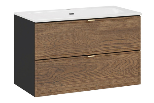 Zestaw Szafka z Umywalką Meblową 80 cm 2 Szuflady Talia Casella