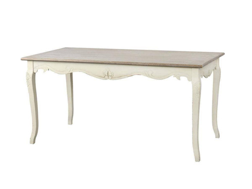 Rimini 026 Stół prowansalski kremowy beżowy blat drewno/mdf