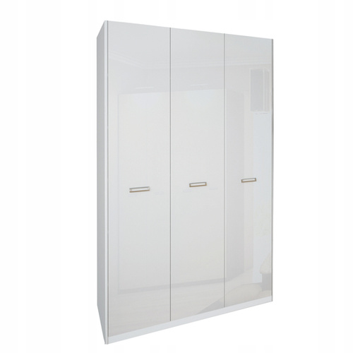 Bella BL-23-WB - Szafa 3-drzwiowa Biały Mat Biały Połysk