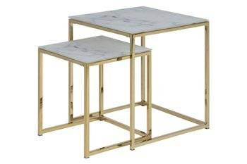 Alisma Zestaw stolików Białych