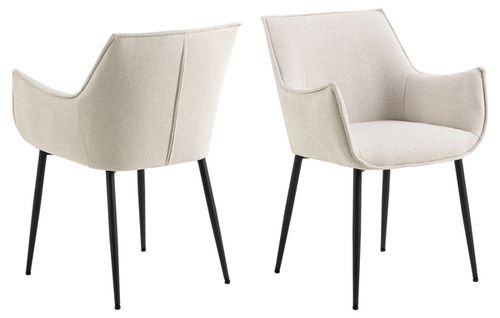 Actona Krzesło z Podłokietnikiem Bonita Beżowy