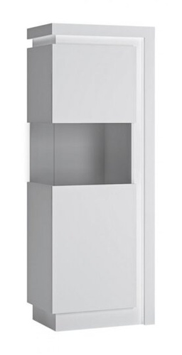 Lyon Biały LYOV01L - Witryna Lewostronna 1-drzwiowa Biała