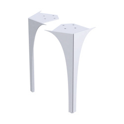 Oristo Nogi 2 szt do szafki 62 cm przednie LOUIS białe połysk