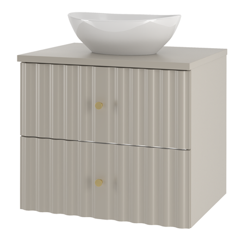 AQUA-02 - Szafka z Umywalką i Blatem 2S 60cm Kaszmir Zestaw-2