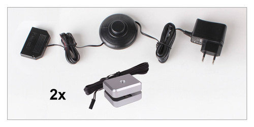 Oświetlenie LED Dojo 3D 2 Pkt Białe Zimne (Na Półkę Szklaną 6-8 mm)