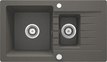 Zlewozmywak granitowy 1.5-komorowy z ociekaczem Zorba