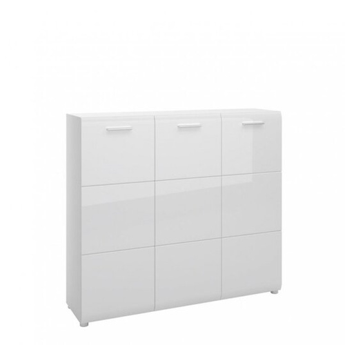 Merano MEOG01 - Szafka Na Buty 3-drzwiowa Biała
