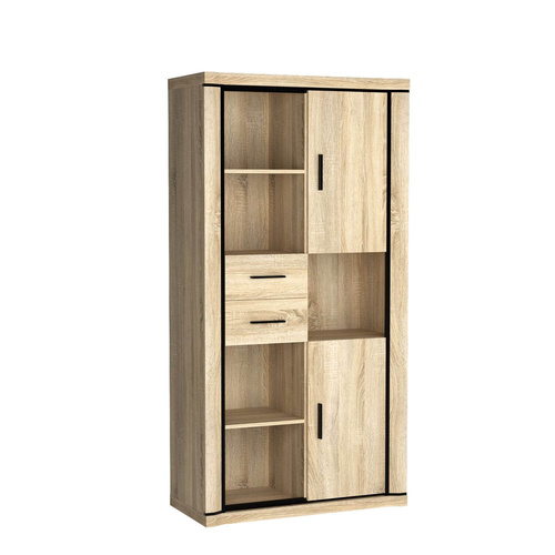 DALLAS-23 - Regał 2D2S Dąb Sonoma