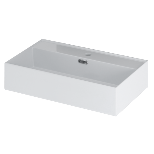 Umywalka Ceramiczna Nablatowa Apolis 60 cm Biały Połysk