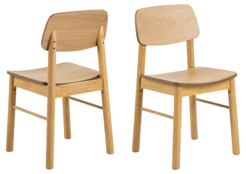 Actona Krzesło Do Jadalni Barlow Dąb Naturalny Kauczuk