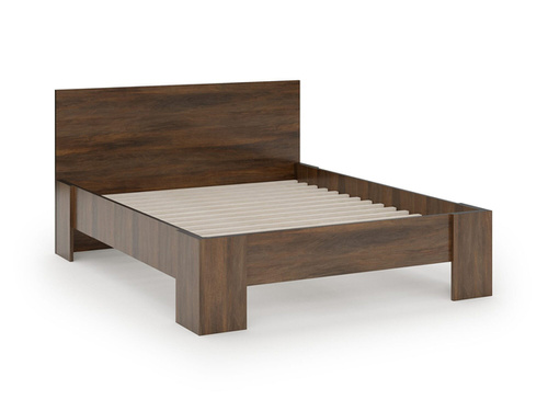 Frida L160 - Łóżko ze Stelażem 160x200 cm Shirin Walnut