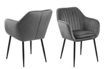 Emilia Krzesło  Ciemny szary