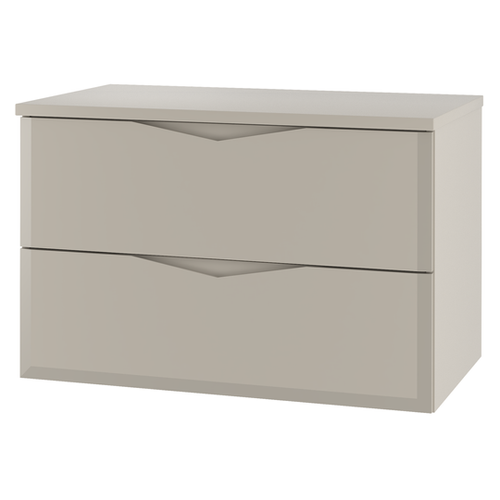 DELICA-01 - Szafka pod Umywalkę z Blatem 2S 80cm Kaszmir Zestaw-1