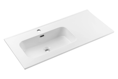 Umywalka Meblowa Ceramiczna 100 cm Lewa GO 2 100CM L DP E-8095-100L Biały Połysk