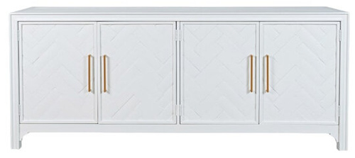 Biała komoda drewniana Avola AV2056-79