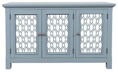 Komoda drewniana Avola AV2252-54 szaro-niebieska