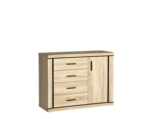 DALLAS-3 - Komoda 1D4S Dąb Sonoma