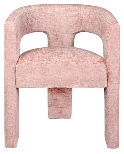 Leith LET71P Krzesło tapicerowane jasnoróżowe