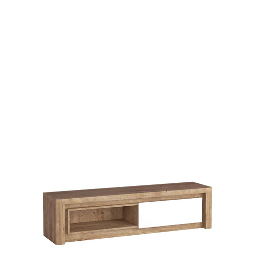 LIVINIO-9 - Komoda RTV 1D Ribbeck Biały Połysk