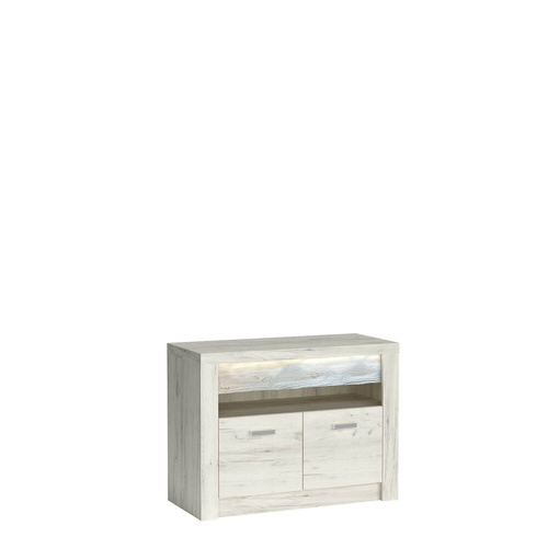 INDIANAPOLIS-10 - Komoda RTV 2-drzwiowa Kraft Biały