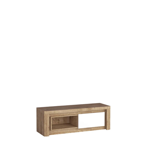 LIVINIO-10 - Komoda RTV 1D Ribbeck Biały Połysk