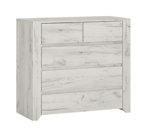 Angel TYP-43 - Komoda 5S Dąb White Craft