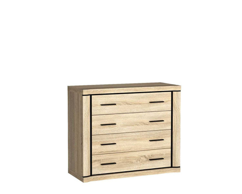 DALLAS-2 - Komoda 4 Szuflady Dąb Sonoma