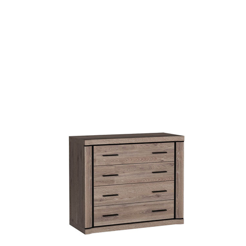 DALLAS-2 - Komoda 4 Szuflady Dąb Truflowy