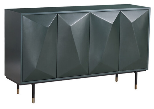 Stilig ST308 Komoda 150 cm perłowa zieleń geometryczny wzór na froncie