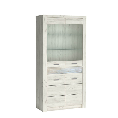 INDIANAPOLIS-3 - Witryna 4-drzwiowa Kraft Biały