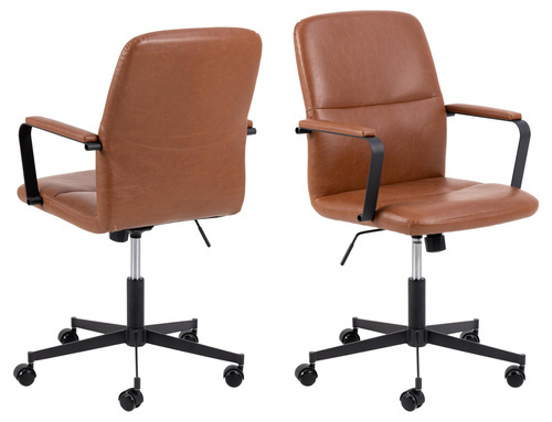 Actona Krzesło Biurowe Flora Brązowe 