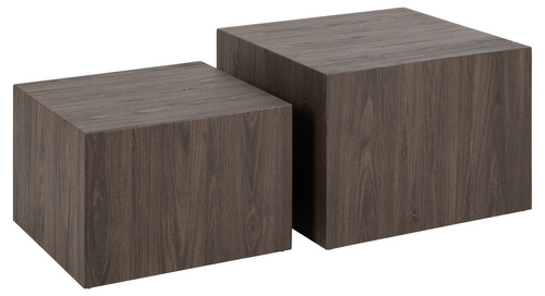 Actona Stolik Kawowy Dice 2 Sztuki Ash Smoked
