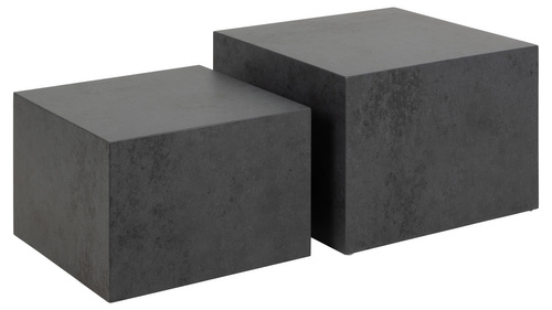 Actona Stolik Kawowy Dice 2 Sztuki Black Ocean