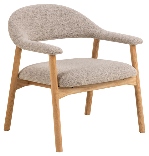 Actona Krzesło Do Jadalni z Podłokietnikiem Addi Dąb Olejowany Beżowy