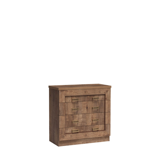 TADEUSZ-1 - Komoda 4 Szuflady Dąb Lefkas