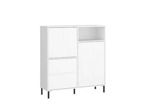 Avenale AVEK03 - Komoda 2D2S Biały Alpejski Biały Połysk