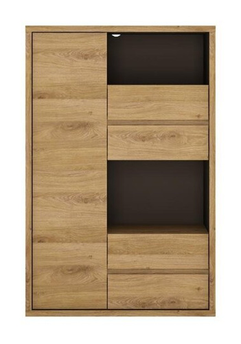 Shetland TYP 31 - Regał 1D-4S Dąb Shetland/Szary