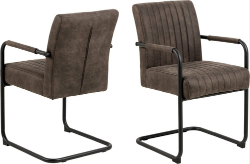 Adele szare krzesło z podłokietnikiem