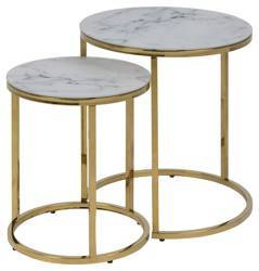 Alisma  Zestaw Stolików Biały