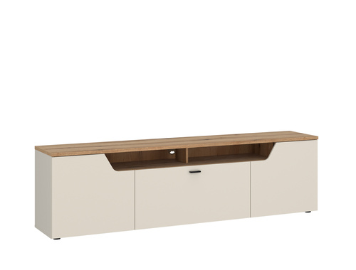 Cut Out CTUF02 - Komoda RTV 2D1K Cashmere Dąb Coast Evoke