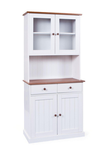 Kredens WESTERLAND 5 drewniany biały