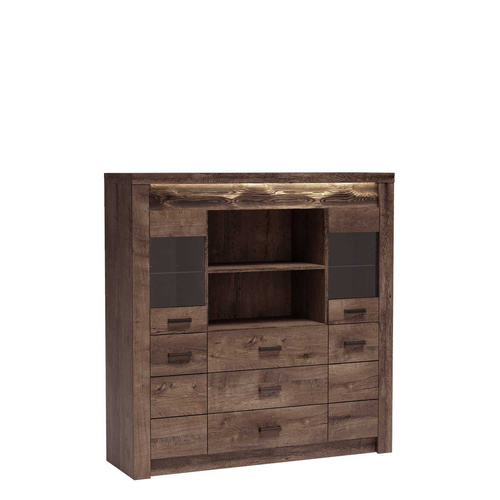 INDIANAPOLIS-22 - Komoda 4D3S Jesion Ciemny