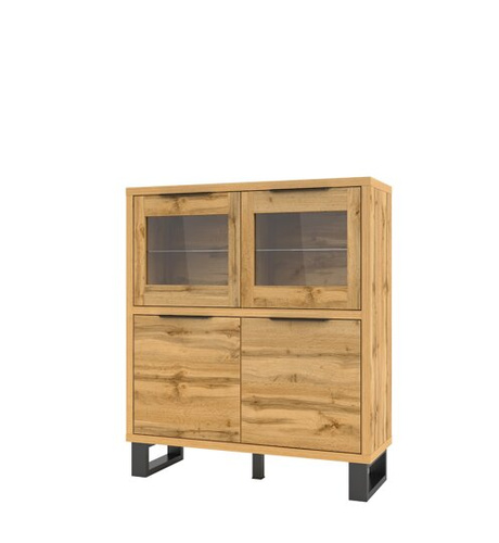 Halle WM Komoda 4-drzwiowa Wysoka Dąb Wotan