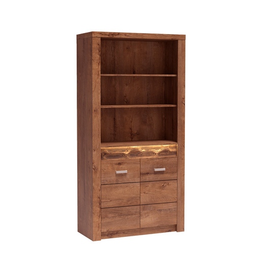 INDIANAPOLIS-5 - Regał 2-drzwiowy Jesion Jasny