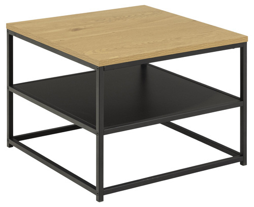 Actona Stolik Kawowy Gila Czarny Mat Dąb