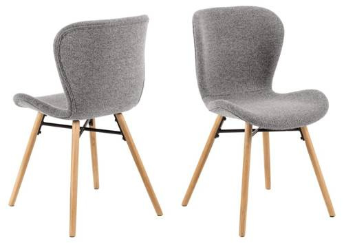 Batilda -a1 szare krzesło