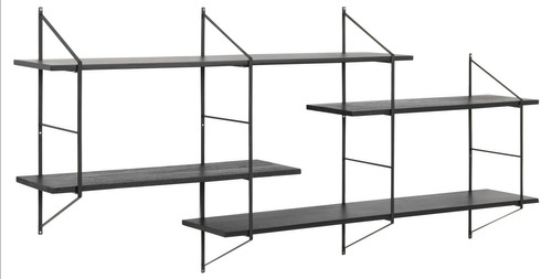 Belfast czarny półka ścienna