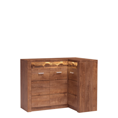 INDIANAPOLIS-15 - Komoda Narożna 3-drzwiowa Jesion Jasny