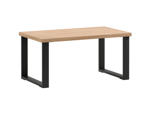 Loft - Ława Kawowa 91 x 53 cm Dąb Puccini Czarny Mat